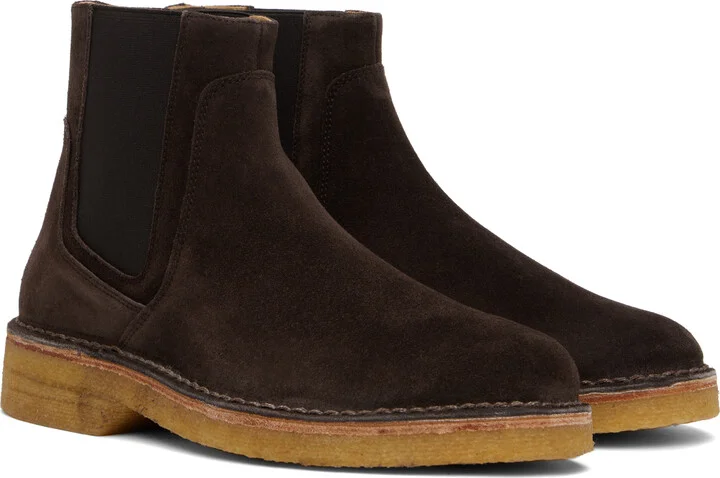 A.P.C. Brown Theodore Chelsea Boots - Image 4