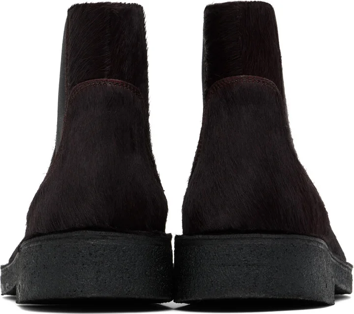 A.P.C. Burgundy Theodore Ankle Boots - Image 2
