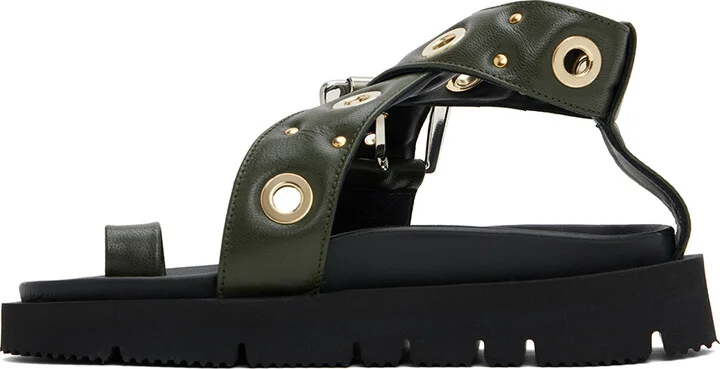 A.P.C. Khaki Natacha Ramsay-Levi Edition Concarneau Sandals - Image 3
