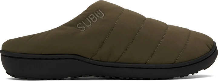 A.P.C. Khaki SUBU Edition F-Line Slippers