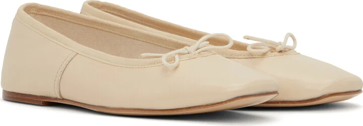 A.P.C. Off-White Leah Ballerina Flats - Image 4