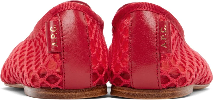 A.P.C. Red Swan Ballerina Flats - Image 2