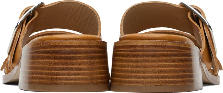 A.P.C. Tan Aly Heeled Sandals - Image 2