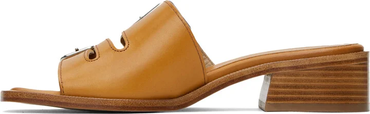 A.P.C. Tan Aly Heeled Sandals - Image 3