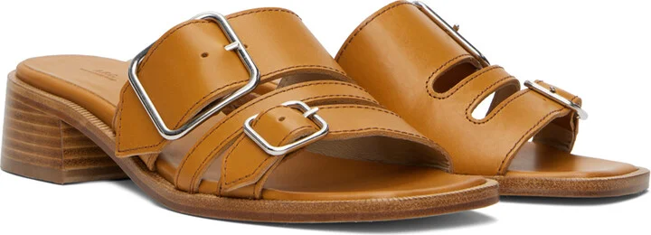 A.P.C. Tan Aly Heeled Sandals - Image 4
