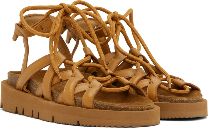 A.P.C. Tan Natacha Ramsay-Levi Edition Iliade Sandals - Image 4