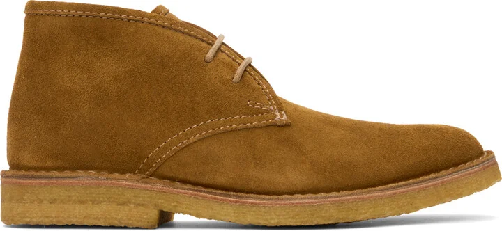 A.P.C. Tan Theo Desert Boots