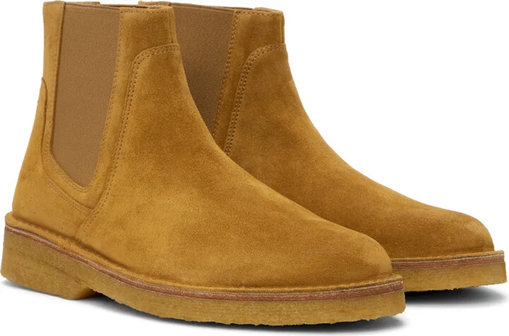 A.P.C. Tan Theodore Chelsea Boots - Image 4