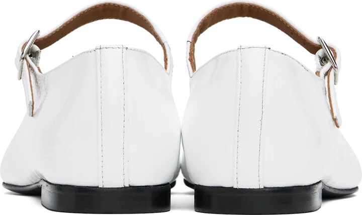 A.P.C. White Katie Holmes Edition Katie Ballerina Flats - Image 2