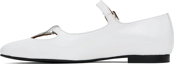 A.P.C. White Katie Holmes Edition Katie Ballerina Flats - Image 3