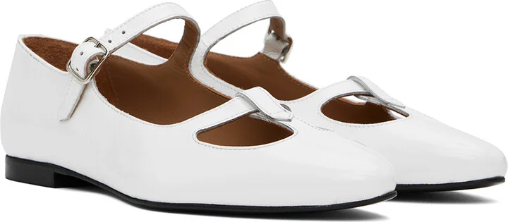 A.P.C. White Katie Holmes Edition Katie Ballerina Flats - Image 4