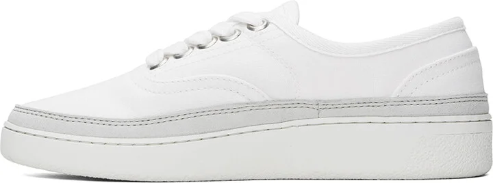 A.P.C. White Plain Simple Sneakers - Image 3