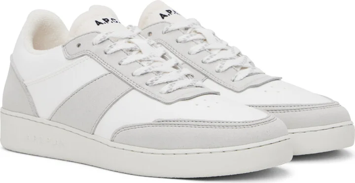 A.P.C. White Plain Sneakers - Image 4