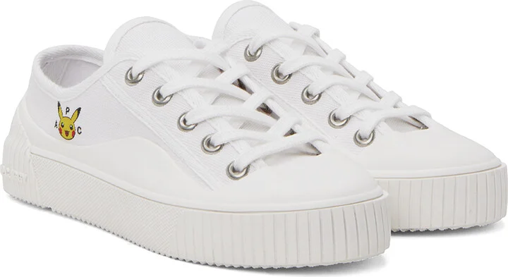 A.P.C. White Pokémon Iggy Basse Sneakers - Image 4