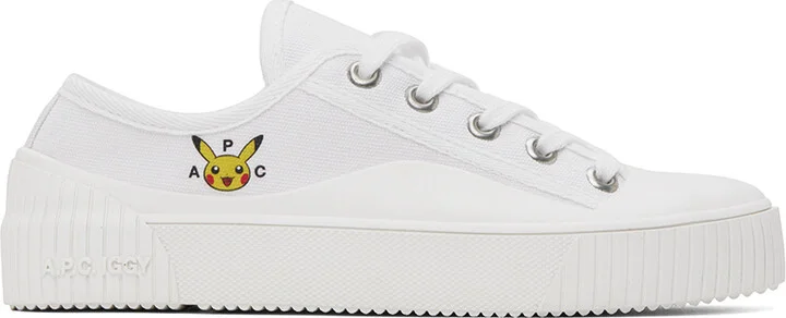 A.P.C. White Pokémon Iggy Basse Sneakers