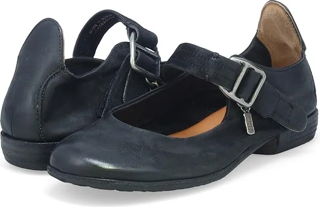 A.S. 98 Zaine Women's Flat Shoes Black : EU 39 (US Women's 8.5-9) M, Leather