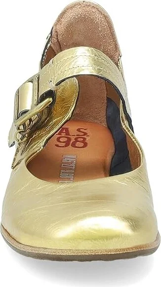 A.S. 98 Zaine Women's Flat Shoes Gold : EU 37 (US Women's 6.5-7) M, Leather - Image 2