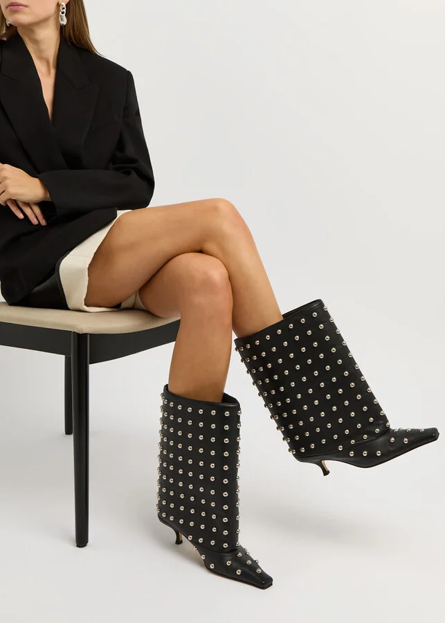 A.W.A.K.E Mode Dana Rock 50 Studded Leather Ankle Boots - Image 5