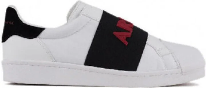 A|X Armani Exchange Men's Contrast Rubber Logo Strap Sneaker