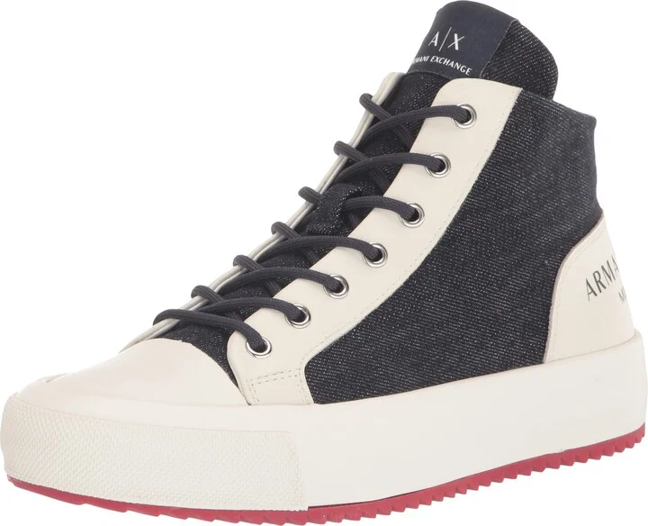 A | X ARMANI EXCHANGE Men's High Top Skate Shoe