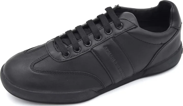 A|X Armani Exchange Men's Leather Lace Up Sneaker