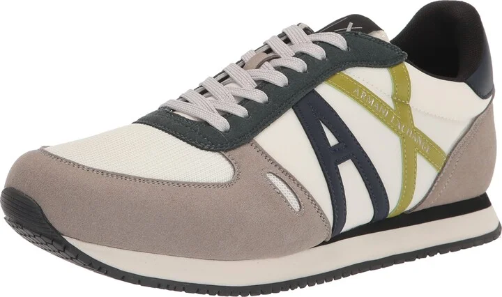 A | X ARMANI EXCHANGE Men's Retro Trainer Sneaker