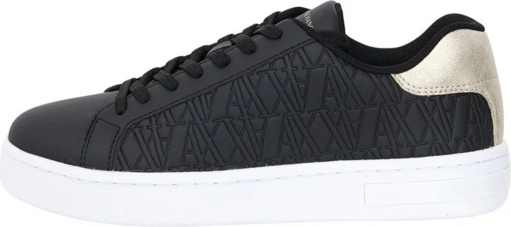 A | X ARMANI EXCHANGE Women's AX London Embossed Classic Sneaker