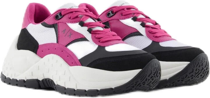 A | X ARMANI EXCHANGE Women's Vedder Chunky Color Block Sneaker