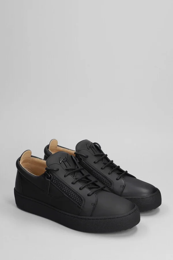 A1 Sneakers In Black Leather - Image 2