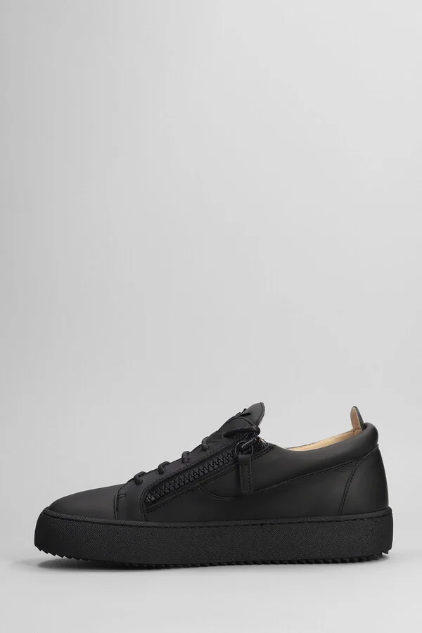A1 Sneakers In Black Leather - Image 3