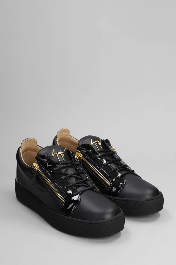 A1 Sneakers In Black Leather - Image 2