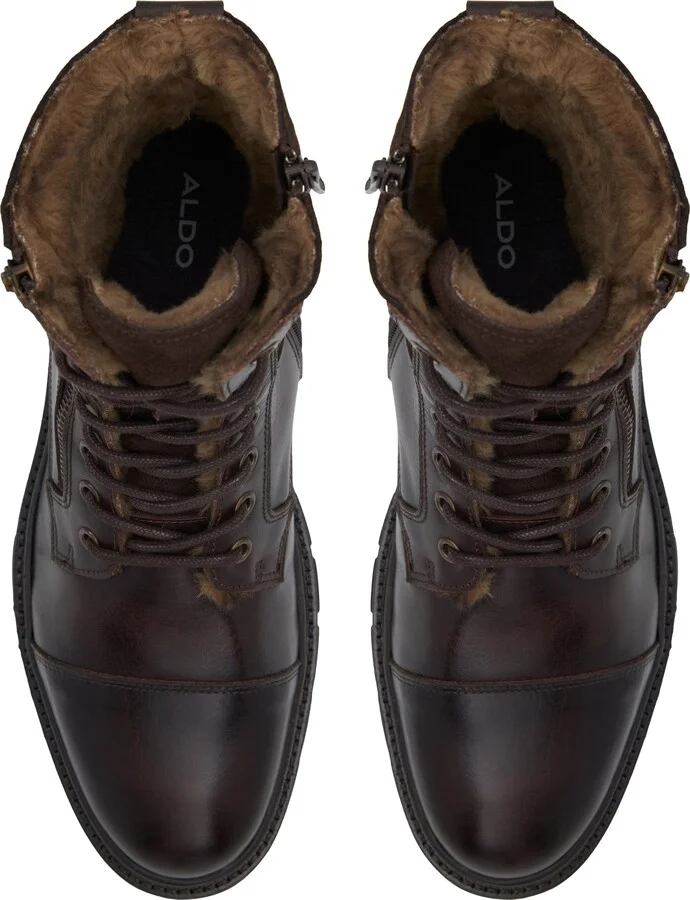 Aaren Faux Fur Lined Combat Boot - Image 5