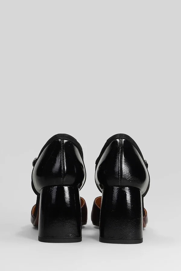 Abanon Pumps In Bordeaux Leather - Image 4