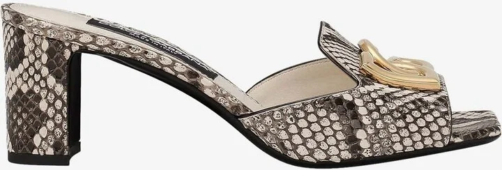 Abaya 60 Python Leather Mules
