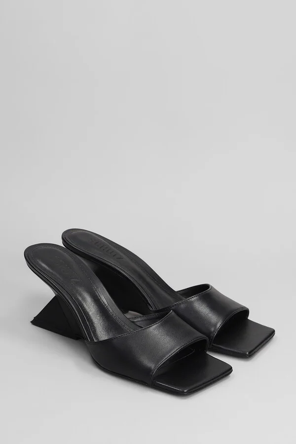 Abbie Sculpt Slipper-mule In Black Leather - Image 2