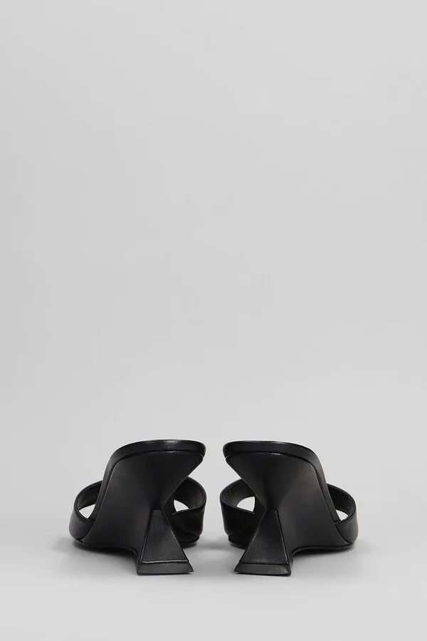 Abbie Sculpt Slipper-mule In Black Leather - Image 4
