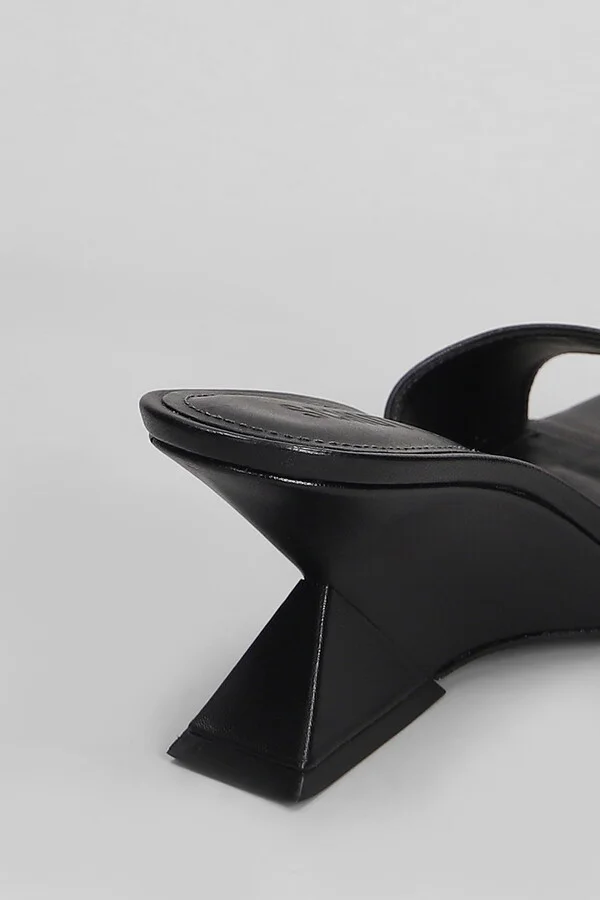 Abbie Sculpt Slipper-mule In Black Leather - Image 5