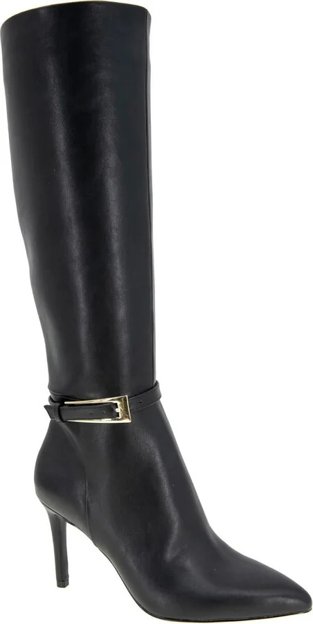ABBIN Womens Buckle Manmade Knee-High Boots