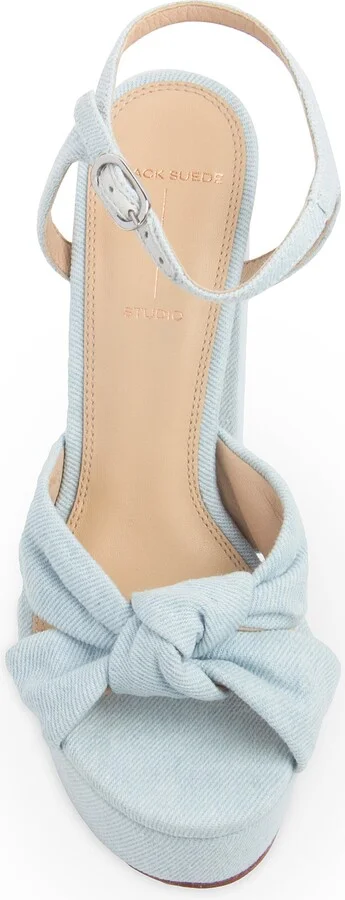 Abby Denim Block Heel Platform Sandal - Image 4