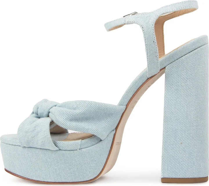 Abby Denim Block Heel Platform Sandal - Image 5