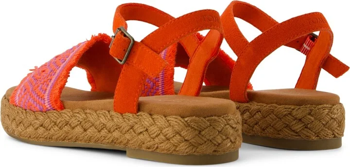 Abby Flatform Espadrille Sandal Flame Diamond Global Woven - Image 4