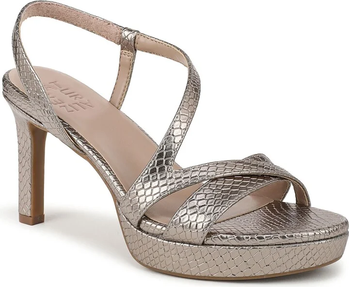 PEWTER SNAKE FAUX LEATHER