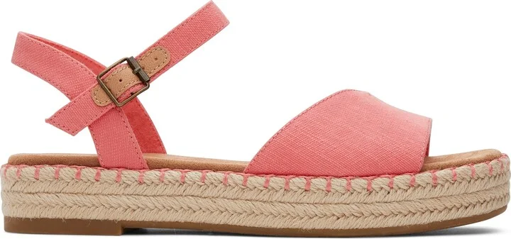 Abby Pink Flatform Espadrille Sandal