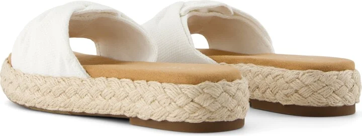 Abby Slide Flatform Espadrille Sandal Beachside Woven - Image 5