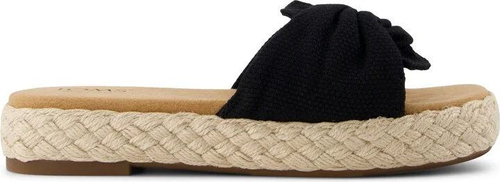 Abby Slide Flatform Espadrille Sandal Beachside Woven