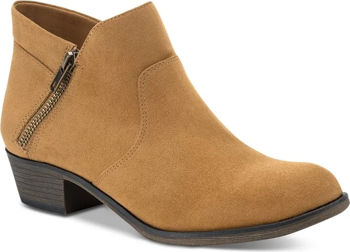 Abby Womens Faux Leather Ankle Ankle Boots
