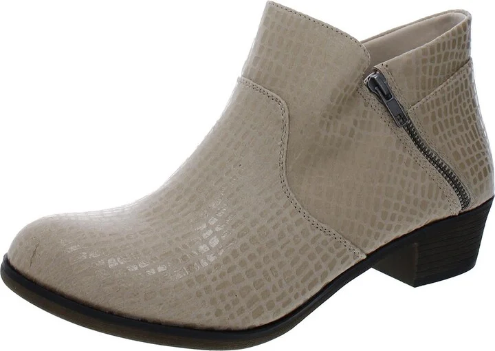Abby Womens Faux Suede Ankle Booties