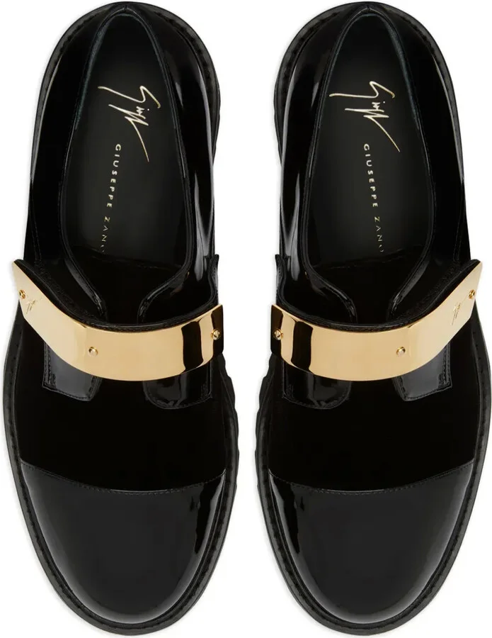 Abigail metallic-detail loafers - Image 4