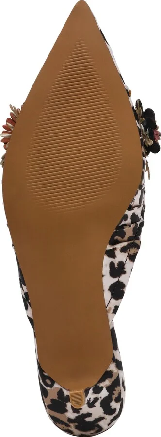 Abigayle Kitten Heel Satin Mule - Image 5