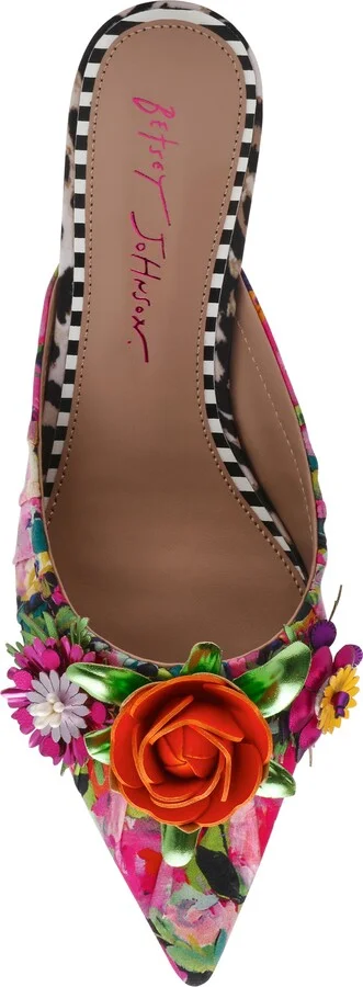 Abigayle Kitten Heel Satin Mule - Image 10